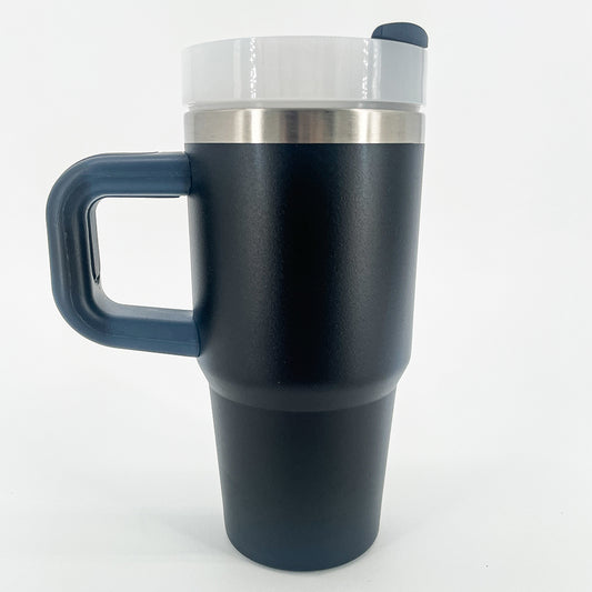 14 oz Black Insulated Tumbler with Handle