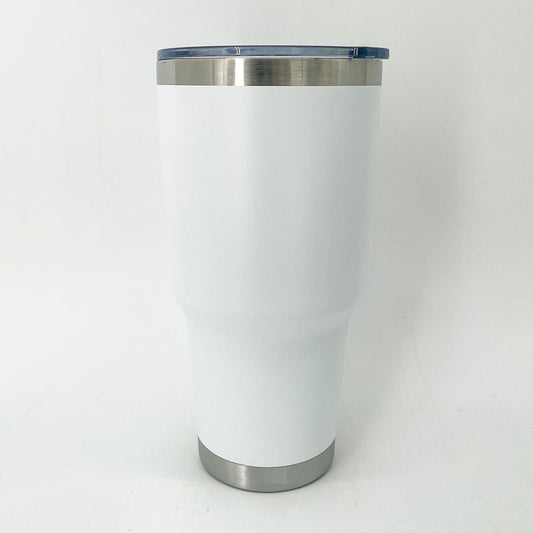 28 oz White Leak Proof Insulated Tumbler