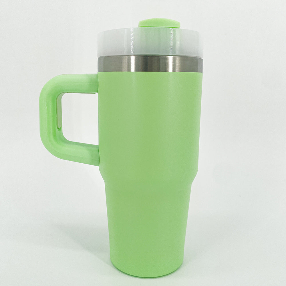 14 oz Green Insulated Tumbler with Handle