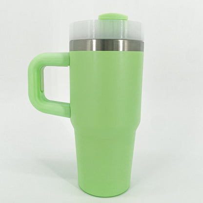 14 oz Green Insulated Tumbler with Handle