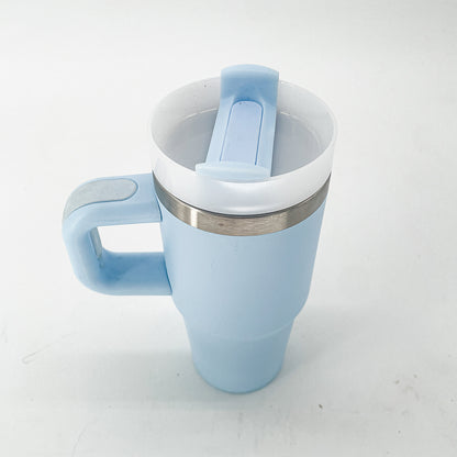 14 oz Light Blue Insulated Tumbler with Handle