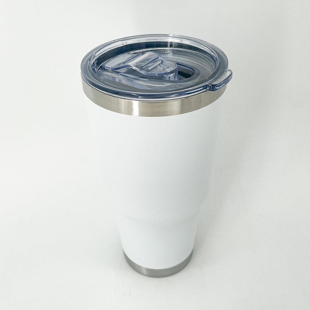 28 oz White Leak Proof Insulated Tumbler