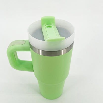 14 oz Green Insulated Tumbler with Handle