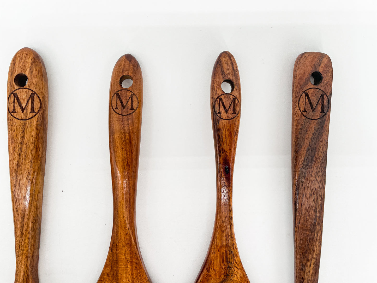 Engraved Acai Wood Cooking Utensils