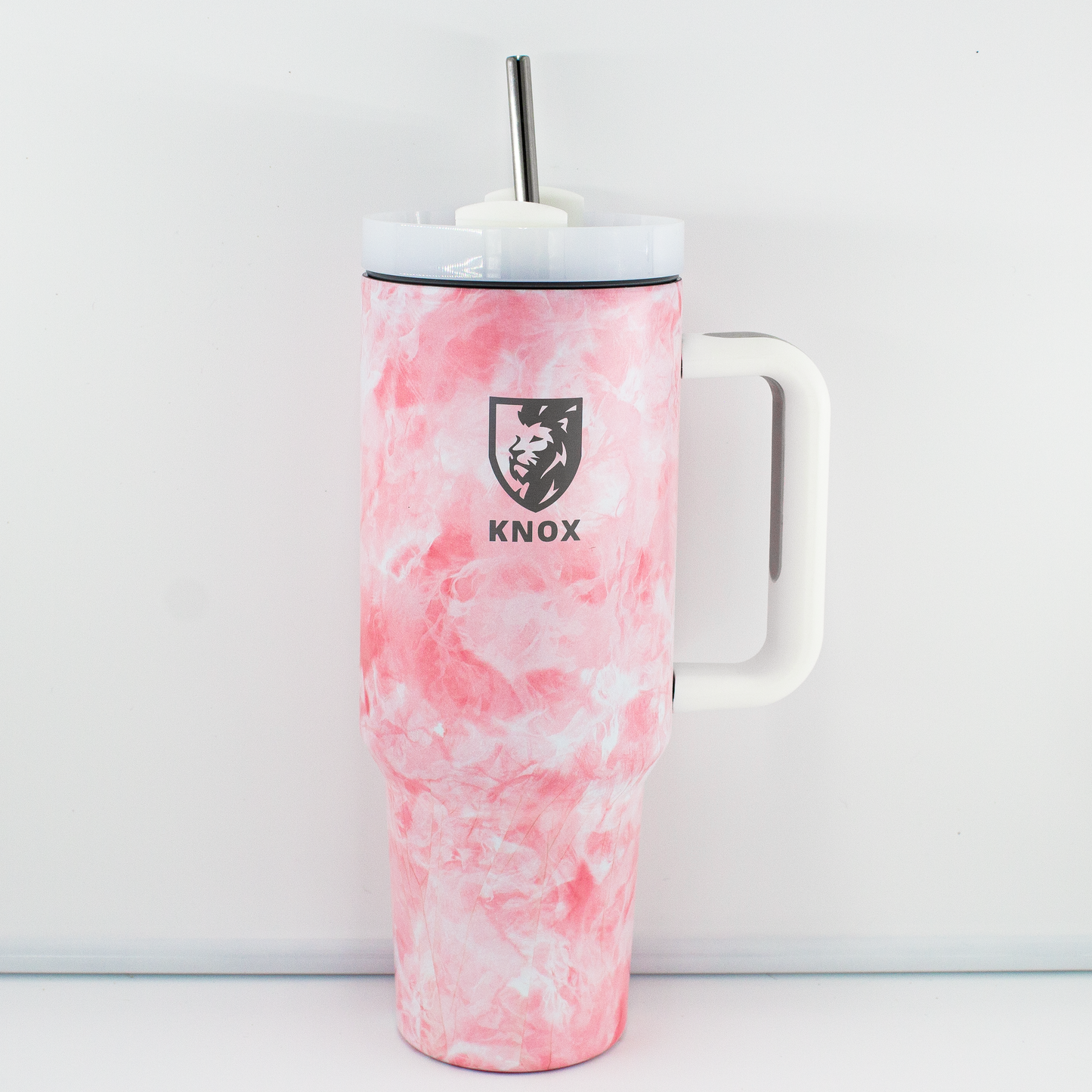 40oz Insulated Tumbler with Handle, Leak-Proof - Tye-Dye