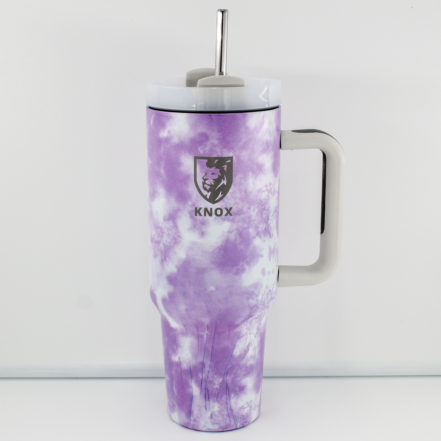 40oz Insulated Tumbler with Handle, Leak-Proof - Tye-Dye